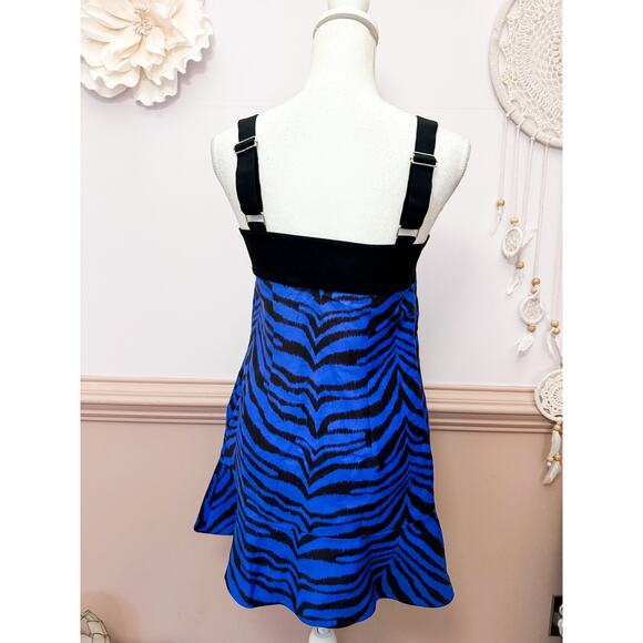 Emanuel Ungaro Paris Zebra Print Mini Dress Size 4 - Picture 4 of 7